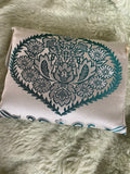 Teal Green Travel Prayer Mat Gift Set with Carrying Bag & Glass Dhikr Beads