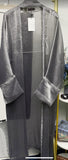 Elegant Shimmery Overlay Open Abaya Special Occasion Eid Dress