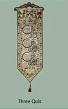 Embroidered Linen wall tapestry with Arabic Calligraphy
