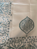 Teal Green Travel Prayer Mat Gift Set with Carrying Bag & Glass Dhikr Beads