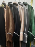 Elegant Shimmery Overlay Open Abaya Special Occasion Eid Dress