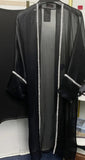 Elegant Shimmery Overlay Open Abaya Special Occasion Eid Dress