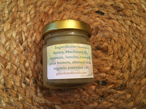 Handcrafted Organic Ultra Moisturizing in Black Seed Oil & Manuka Honey Lip Balm