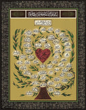 Framed Poster: as-Sayyid Shaykh Hisham Kabbani Family Tree