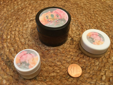 Handcrafted Rose Amber Solid Perfume Balm