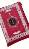 Portable Travel Prayer Mat with Compass, Waterproof Woven Polyester Rug