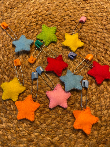 Cute Colorful Baby Tawiz Pins from Shaykh Hisham’s Closet