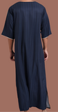 Blue Striped Caftan Thobe in Size X Large