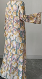 Multicolored Floral Abaya Dress