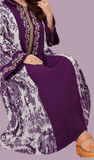 Foliage Print XL Hooded Abaya Dress, various colors