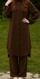 Modest Pants Suit, Brown or Rose