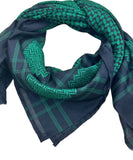 Green & Black 52" Kūfīyah Wrap Scarf