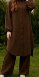 Modest Pants Suit, Brown or Rose