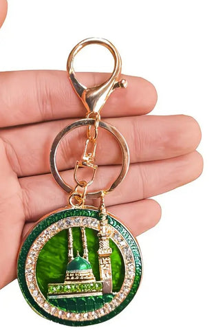 Rhinestone Mosque Car Hanger / Keychain