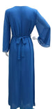 Blue Bejeweled Abaya Dress