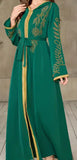 Stunning Green & Gold Special Occasion Dress
