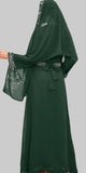 Green Chiffon 3 piece Beaded Eid Dress