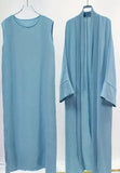 Lt. Blue Casual Abaya Dress XS or Sm (Copy)