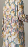 Multicolored Floral Abaya Dress