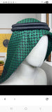 Green & Black 52" Kūfīyah Wrap Scarf