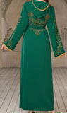 Stunning Green & Gold Special Occasion Dress
