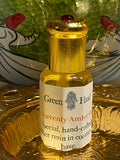 All Natural Green Hand Gardens Hand-Crafted Special Amber Resin Perfume Oil